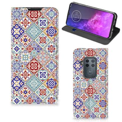 Motorola One Zoom | Standcase | Tiles Color Motorola One Zoom | Standcase | Tiles Color