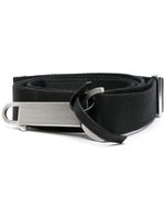 Rick Owens ceinture en toile à design ajustable - Noir