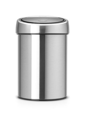 Brabantia touch bin wandafvalemmer 3 liter matt steel fingerprint proof
