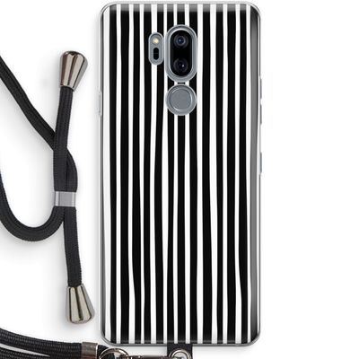 Stripes: LG G7 Thinq Transparant Hoesje met koord