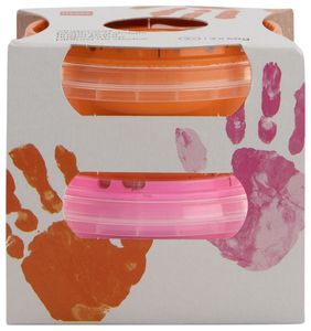HEMA Vingerverf Oranje En Roze - 2 Stuks