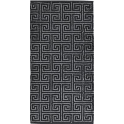 Cawö Cawo Noblesse Elegance Allover print Badlaken 80/150 zwart