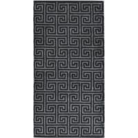 Cawö Cawo Noblesse Elegance Allover print Badlaken 80/150 zwart