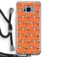 Cheetah: Samsung Galaxy S8 Plus Transparant Hoesje met koord
