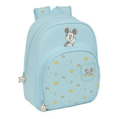 Schoolrugzak Mickey Mouse Clubhouse Baby Licht Blauw 28 x 34 x 10 cm