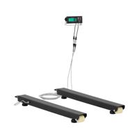 Weegbalk - 2500 kg / 0,5 kg - 100 x 10 cm - extern LCD