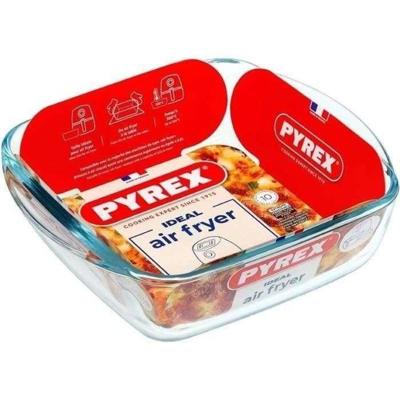 Airfryerschaal - PYREX - 1450141 - Vierkant - Borosilicaatglas - 20 x 17 cm