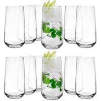 Longdrinkglazen - 12x - Tumblers - 430 ml - glas - waterglazen - thumbnail