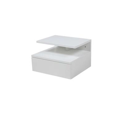 2e Halve Prijs Leen Bakker - Nachtkastje Granbo - 1 Lade - MDF - Wit - 35x22.5x32 Cm