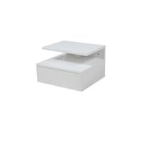 2e Halve Prijs Leen Bakker - Nachtkastje Granbo - 1 Lade - MDF - Wit - 35x22.5x32 Cm