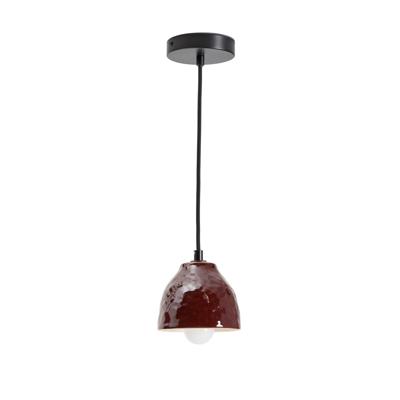 Kave Home Hanglamp 'Drava' Keramiek, kleur Donkerrood