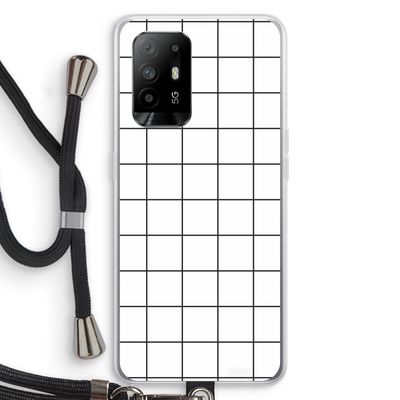 Rooster: Oppo A95 5G Transparant Hoesje met koord
