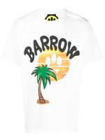 BARROW t-shirt en coton à logo imprimé - Blanc
