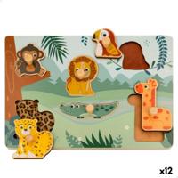 Houten Kinderpuzzel Woomax (12 Stuks)