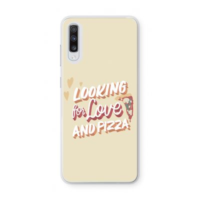 Pizza is the answer: Samsung Galaxy A70 Transparant Hoesje