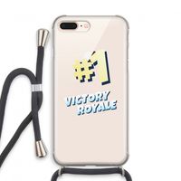 Victory Royale: iPhone 8 Plus Transparant Hoesje met koord