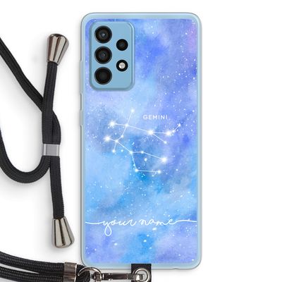Sterrenbeeld - Licht: Samsung Galaxy A52 Transparant Hoesje met koord