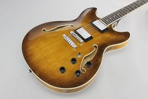 Ibanez AS73-TBC gitaar Akoestische-elektrische gitaar Semi-akoestisch 6 snaren Bruin, Hout