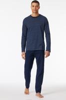 Schiesser Pyjama blauw gestreept Schiesser Pyjama blauw gestreept