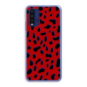 Red Leopard: Xiaomi Redmi 9T Transparant Hoesje