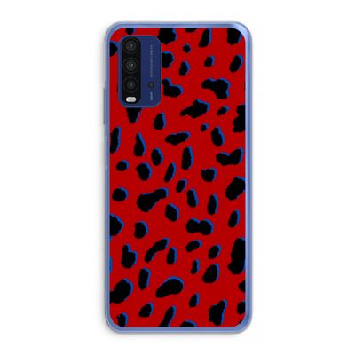 Red Leopard: Xiaomi Redmi 9T Transparant Hoesje