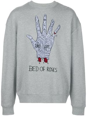 Haculla sweat Bed Of Roses à broderies - Gris