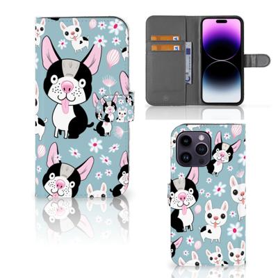 iPhone 15 Pro Max | Telefoonhoesje | Met pasjeshouder | Hondjes