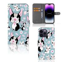 iPhone 15 Pro Max | Telefoonhoesje | Met pasjeshouder | Hondjes