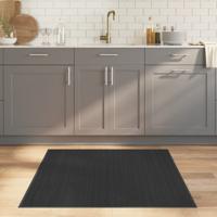 VidaXL Vloerkleed vierkant 100x100 cm bamboe grijs