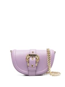 Versace Jeans Couture sac porté épaule à boucle baroque - Violet