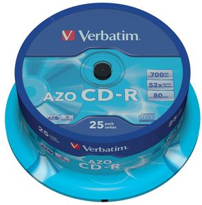 Verbatim CD recordable, spindel van 25 stuks