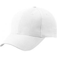 Baseball cap 6-panel wit voor volwassenen   - - thumbnail