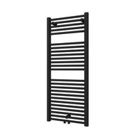 Designradiator Plieger Palmyra 580 Watt Midden- of Zijaansluiting 117,5x50 cm Donkergrijs Structuur
