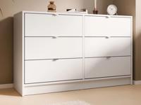 Dressoir MAURA 6 lades wit