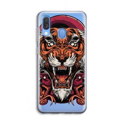 Tiger and Rattlesnakes: Samsung Galaxy A40 Transparant Hoesje