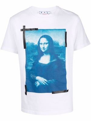 Off-White t-shirt Monalisa à coupe cintrée - Blanc