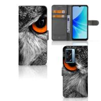OPPO A77 5G | A57 5G | Telefoonhoesje | Met pasjeshouder | Uil