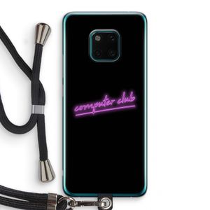 Vice Black: Huawei Mate 20 Pro Transparant Hoesje met koord