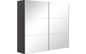 Goossens Kledingkast Easy Storage Sdk, 253 cm breed, 220 cm hoog, 2x 3 paneel spiegel schuifdeuren