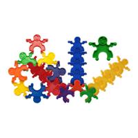 Gekleurde Bouwpoppetjes - 36st.