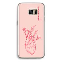 Blooming Heart: Samsung Galaxy S7 Edge Transparant Hoesje