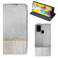 Samsung Galaxy M31 Book | Wallet Case | Wood Concrete