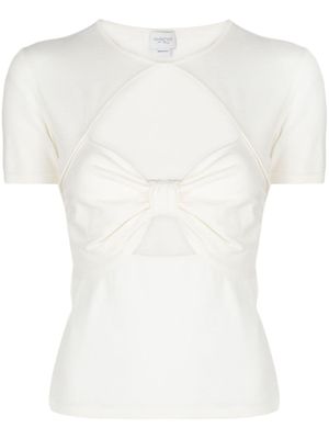 Giambattista Valli haut à détail de découpes - Blanc