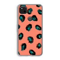 Pink Cheetah: Google Pixel 4a Transparant Hoesje Pink Cheetah: Google Pixel 4a Transparant Hoesje