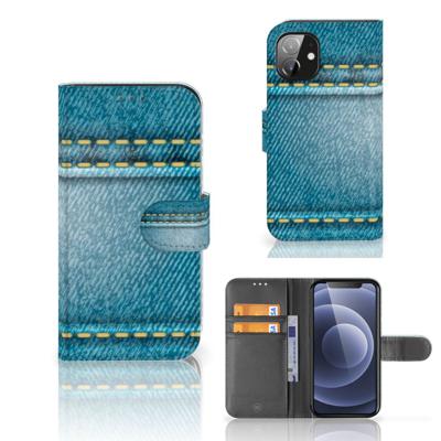 Apple iPhone 12 Mini | Wallet Case | met Pasjes | Jeans