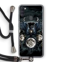 Sinister Wings: Samsung Galaxy A11 Transparant Hoesje met koord