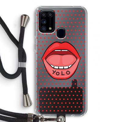 Yolo Denise: Samsung Galaxy M31 Transparant Hoesje met koord