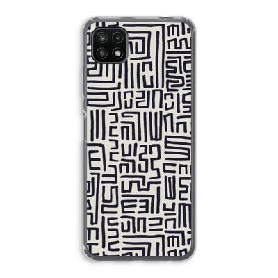 Moroccan Print: Samsung Galaxy A22 5G Transparant Hoesje