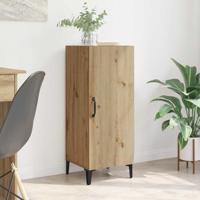 Dressoir artisanaal eikenkleurig 34.5 x 34 x 90 cm Bewerkt hout