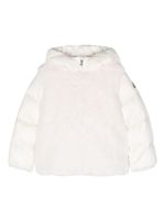 Moncler Enfant Natas teddy-fleece padded coat - Blanc